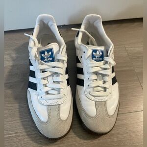 Adidas  Samba White and Black Sneakers